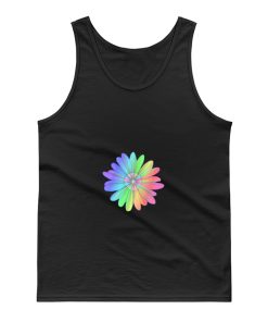 Supernova Rainbow Flower Tank Top