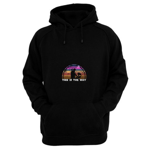 Tatooine Sunset Vintage Abstract Design Hoodie