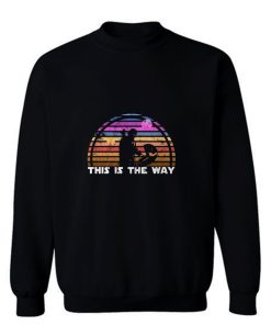 Tatooine Sunset Vintage Abstract Design Sweatshirt