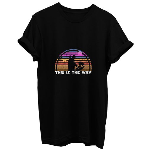 Tatooine Sunset Vintage Abstract Design T Shirt
