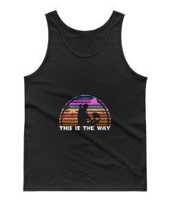 Tatooine Sunset Vintage Abstract Design Tank Top