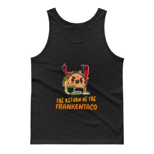 The Return Of The Frankentaco Frankenstein Halloween Design Tank Top