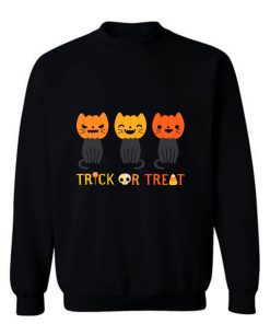 Trick Or Treat Mews Sweatshirt