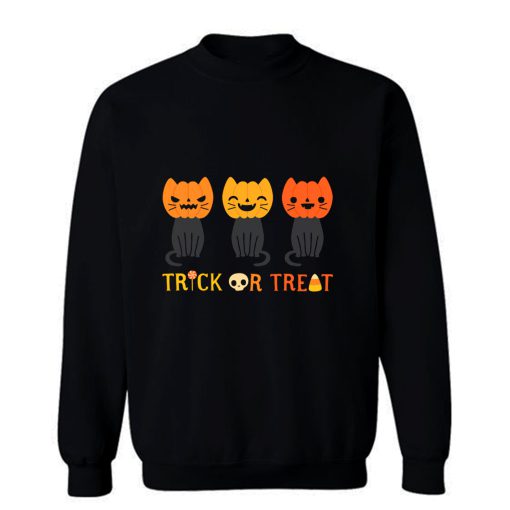 Trick Or Treat Mews Sweatshirt