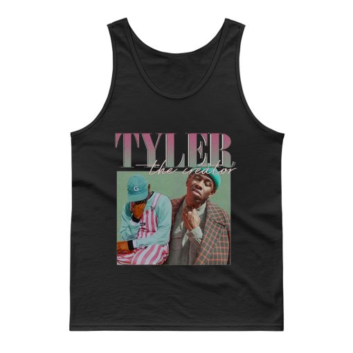 Tyler The Creator 90s Vintage Black Rapper Tank Top