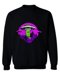 Ufo Abduction Yikes Sweatshirt