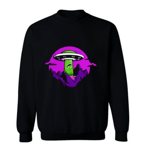 Ufo Abduction Yikes Sweatshirt