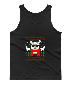 Ugly Christmas Llama Sweater Tank Top