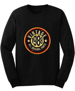 Vintage Happy Birthday German Flag Style Customized 30th Long Sleeve