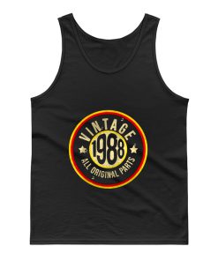 Vintage Happy Birthday German Flag Style Customized 30th Tank Top