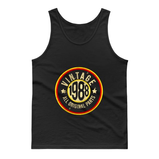 Vintage Happy Birthday German Flag Style Customized 30th Tank Top