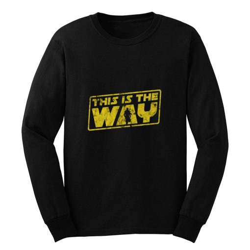 Vintage Retro Mando This Is The Way Long Sleeve