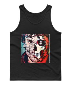 Will Graham Comic Style Puzzle Skull Tank Top