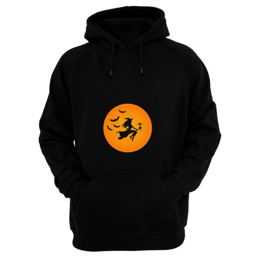 Witch On Broomstick Hoodie