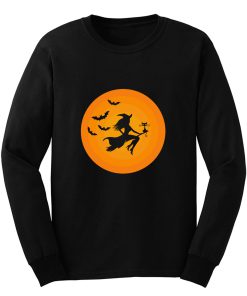 Witch On Broomstick Long Sleeve