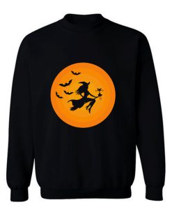 Witch On Broomstick Sweatshirt