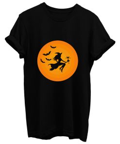 Witch On Broomstick T Shirt
