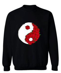 Yin And Yang Roses Sweatshirt