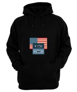 Your Voice Your Vote Retro Vintage Us Flag Hoodie