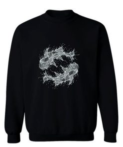 Zodiac Fish Circle Sweatshirt