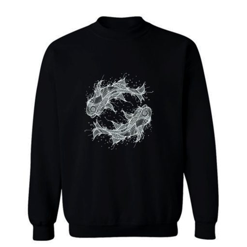 Zodiac Fish Circle Sweatshirt