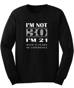 30th Birthday Racerback Long Sleeve