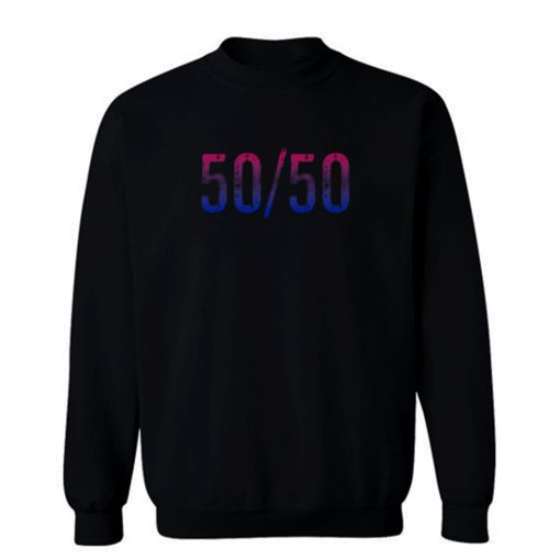 50 50 Bisexual Sweatshirt