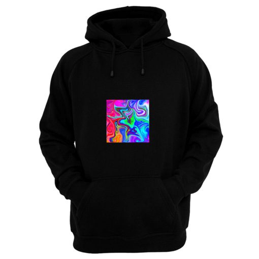 Abstract Colorful Marble Pattern Hoodie