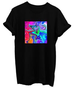 Abstract Colorful Marble Pattern T Shirt