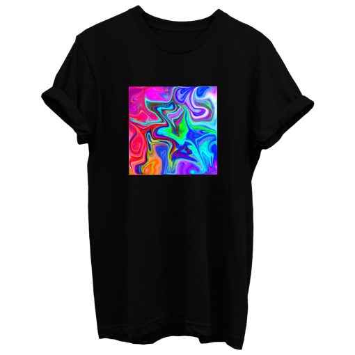 Abstract Colorful Marble Pattern T Shirt