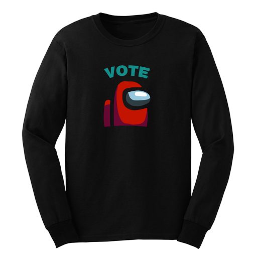 Among Us Impostor Vote Suspect Meme Funny Among Game Suss Long Sleeve