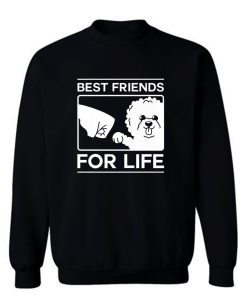 Best Friends For Life Bichon Frise Dog Owner Christmas Sweatshirt