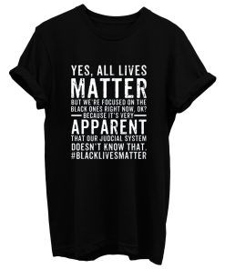 Black All Lives Matter T Shirt