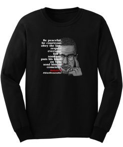 Black Lives Matter Malcolmx Long Sleeve