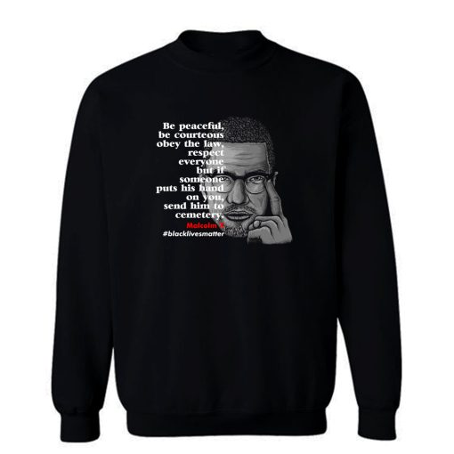 Black Lives Matter Malcolmx Sweatshirt