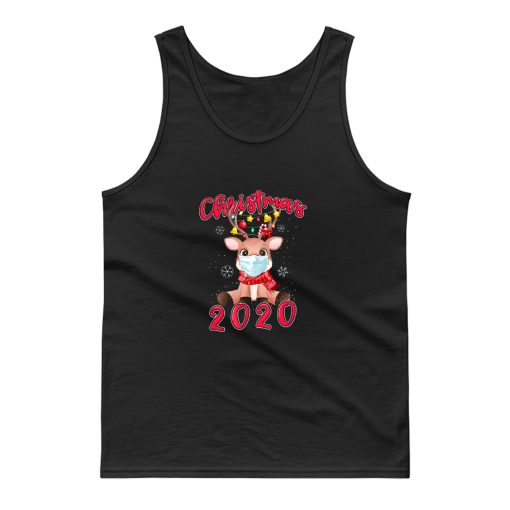 Bye Bye Christmas 2020 Merry Christmas Deer Quarantine Tank Top