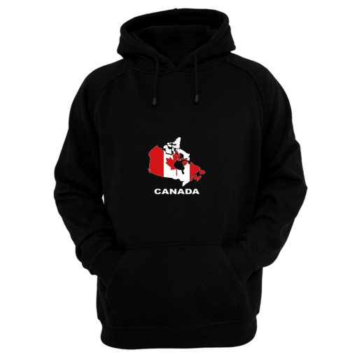 Canada Country Map Color Hoodie