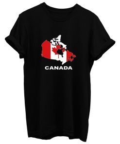 Canada Country Map Color T Shirt