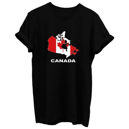 Canada Country Map Color T Shirt