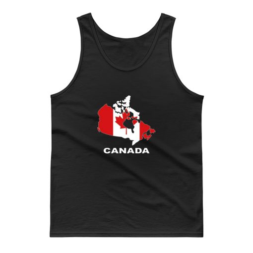 Canada Country Map Color Tank Top