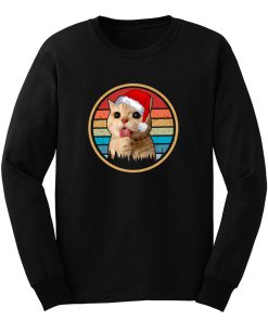 Cat Christmas Vintage Long Sleeve