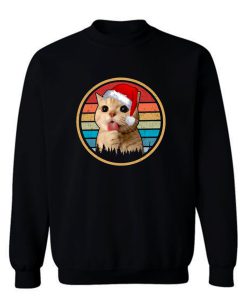 Cat Christmas Vintage Sweatshirt