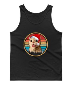 Cat Christmas Vintage Tank Top