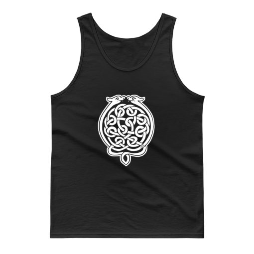 Celtic Art Serpent Pattern Book Of Kells Tank Top