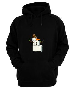 Christmas Snowman Panic Buying Toilet Paper Shortage Hoodie