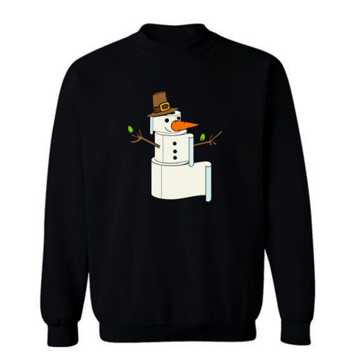 Christmas Snowman Panic Buying Toilet Paper Shortage Sweatshirt