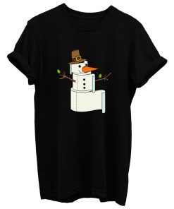 Christmas Snowman Panic Buying Toilet Paper Shortage T Shirt