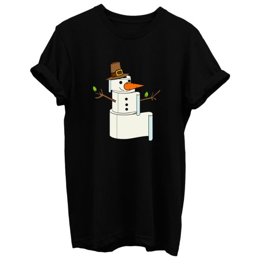 Christmas Snowman Panic Buying Toilet Paper Shortage T Shirt