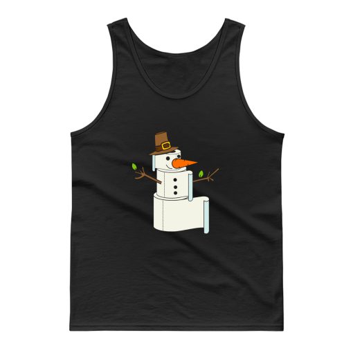 Christmas Snowman Panic Buying Toilet Paper Shortage Tank Top