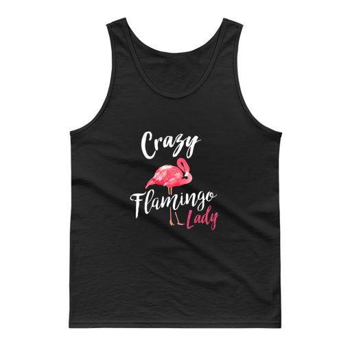 Crazy Flamingo Lady Tank Top